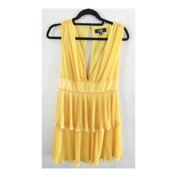 Lulus Yellow Ruffle Dress - Picture 2 of 3